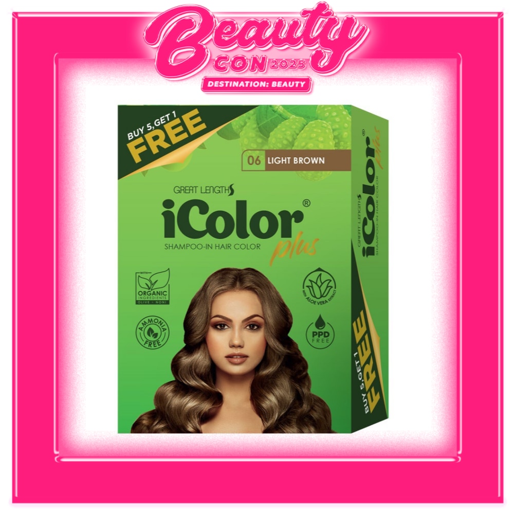 Plus Shampoo-In Hair Color Light Brown 30ml 5+1 FREE