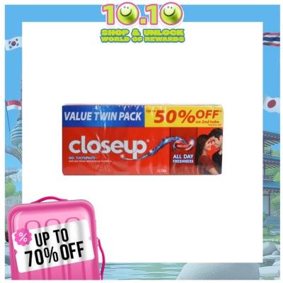 CLOSE UP Anti-Bacterial Toothpaste - Red Hot 120g 2s