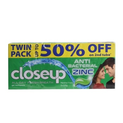 CLOSE UP Antibacterial Toothpaste Men 120ml- Fresh 2s