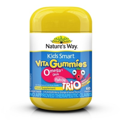 NATURES WAY Kids Smart Omega 3 DHA Fish Oil 60s