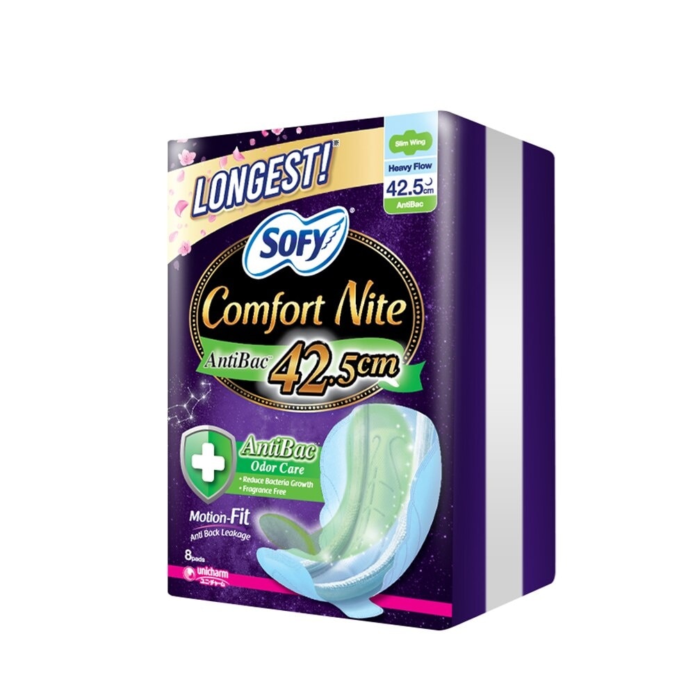 SOFY AntiBac Night Wing 42.5cm - 8 pads