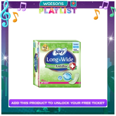 SOFY SOFY AntiBac Pantyliner 15.5cm - 40 pads