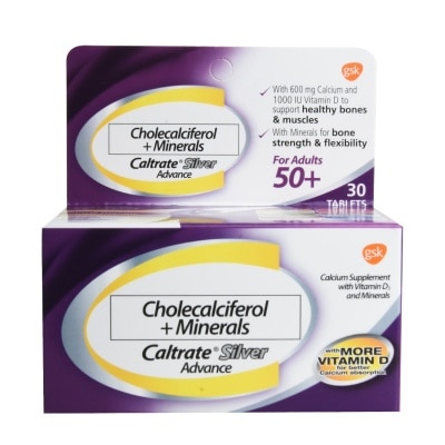 CALTRATE PLUS Silver Advance Cholecalciferol + Minerals 30s