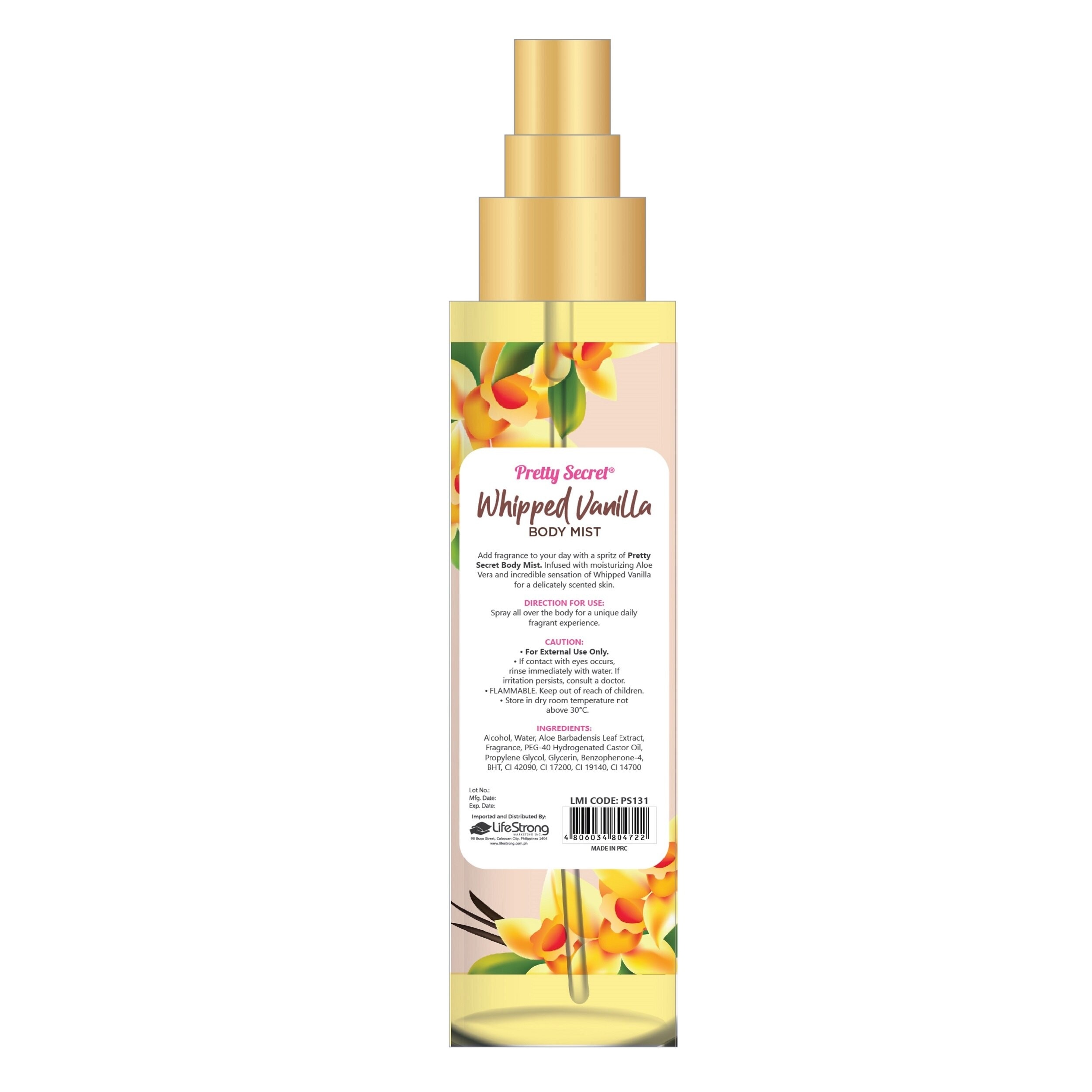 Body Mist Whipped Vanilla 120ml