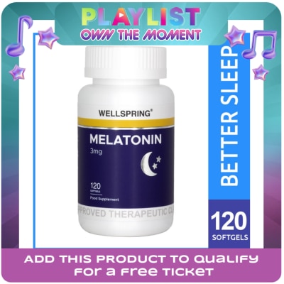 WELLSPRING - Melatonin 3 mg x 120 Soft Gels