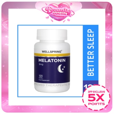 WELLSPRING - Melatonin 3 mg x 120 Soft Gels