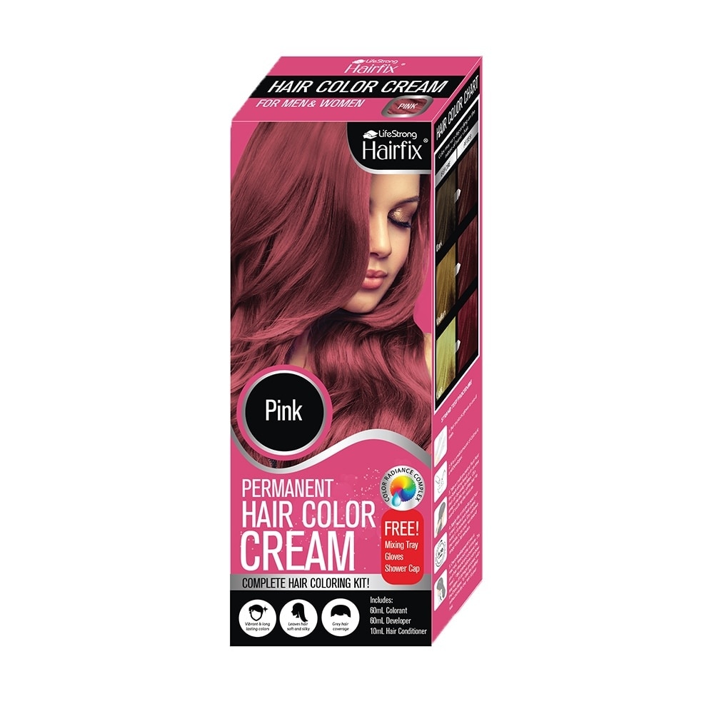 Permanent Hair Color Cream Pink 120ml BUY 1 TAKE 1