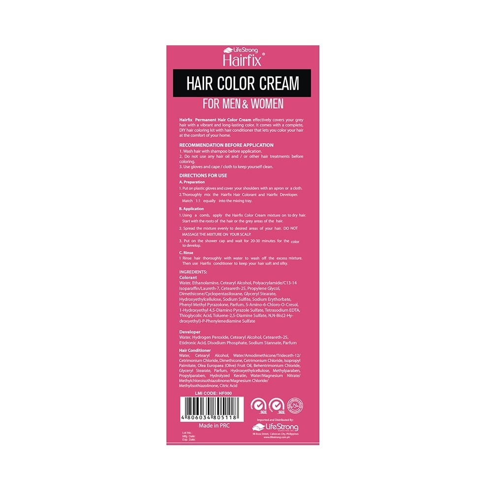Permanent Hair Color Cream Pink 120ml BUY 1 TAKE 1