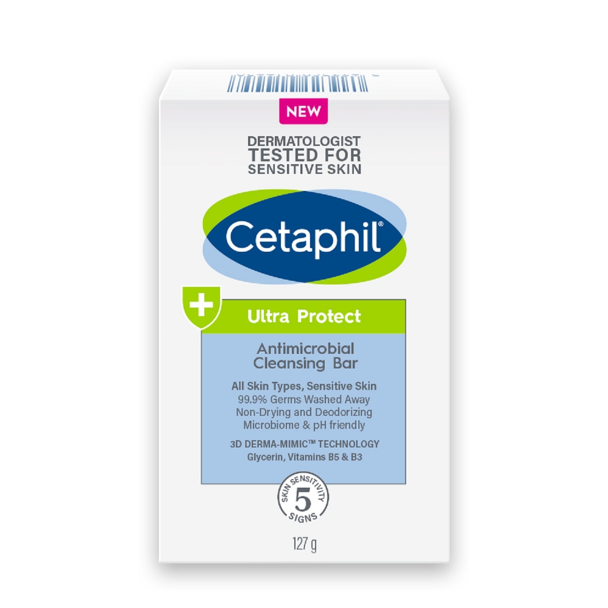 CETAPHIL Ultra Protect Antimicrobial Cleansing Bar 127g