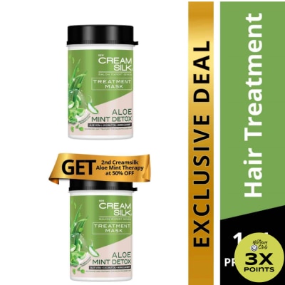 CREAMSILK Treatment Mask Aloe Mint Detox 650ml BUY ONE GET 2ND AT 50% OFF
