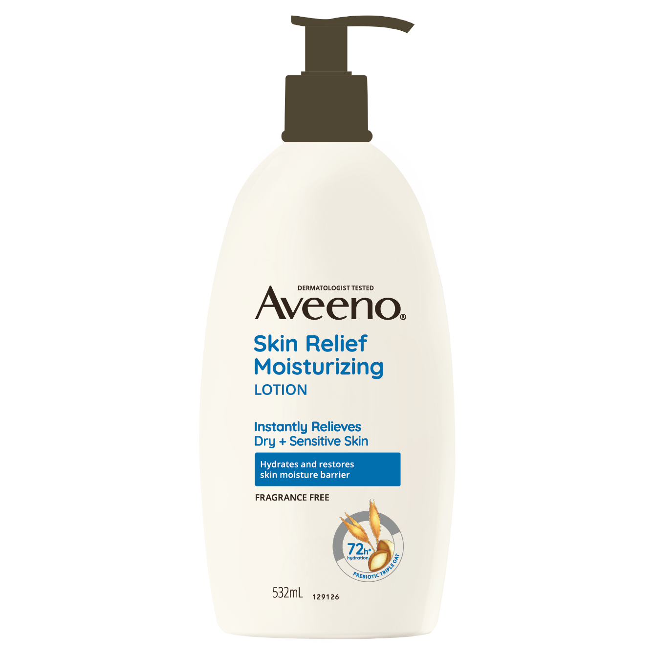 Aveeno Skin Relief Body Lotion 532ml - Lotion for Sensitive/Dry/Itchy Skin, Eczema,Atopic Dermatitis