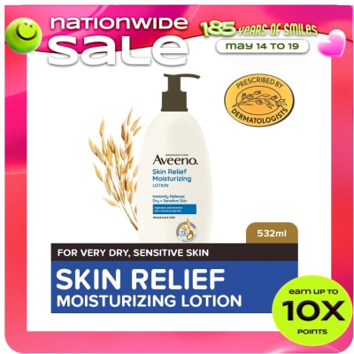 AVEENO - Aveeno Skin Relief Body Lotion 532ml - Lotion for Sensitive/Dry/Itchy Skin, Eczema,Atopic Dermatitis