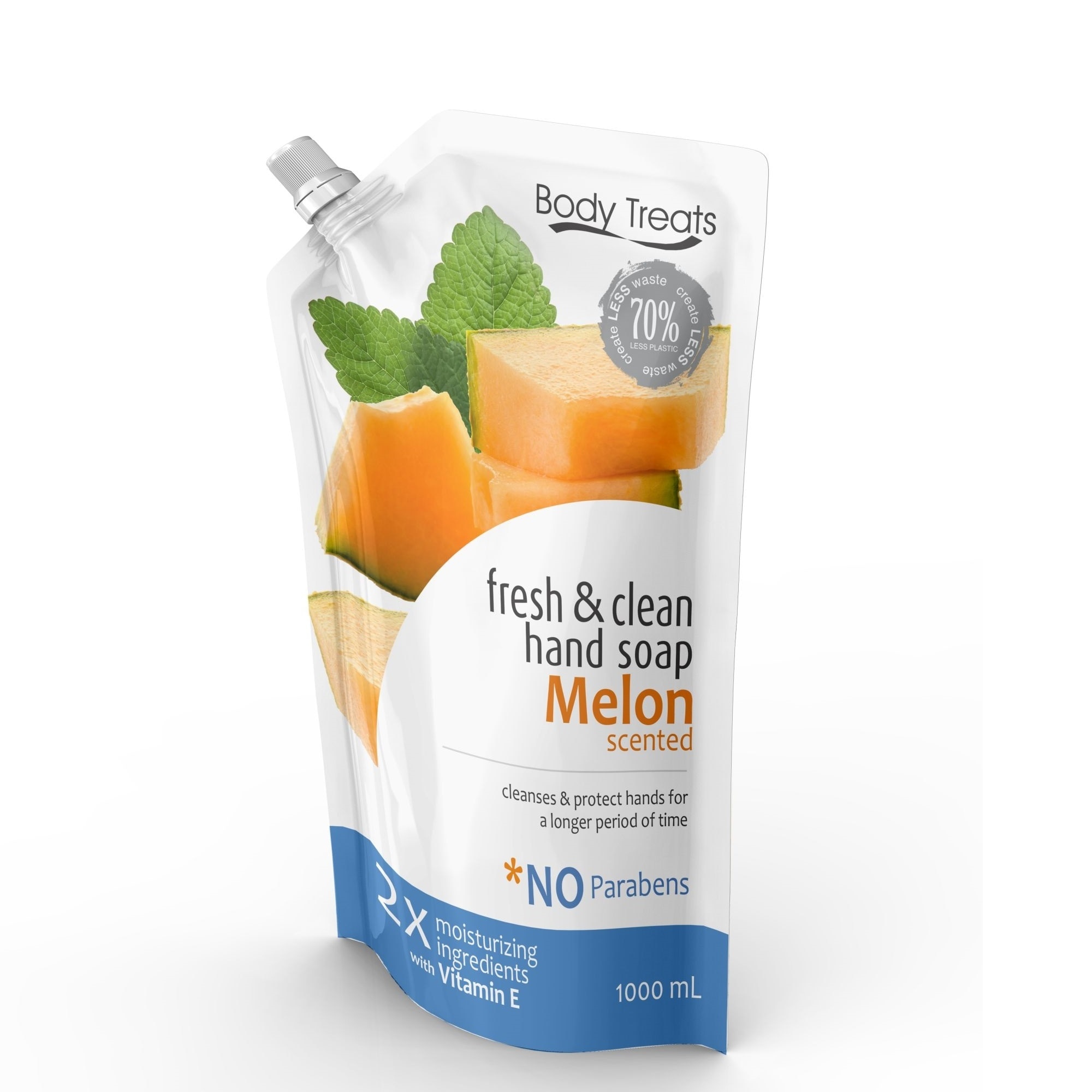 Fresh & Clean Hand Soap Melon Scented Refill 1000ml