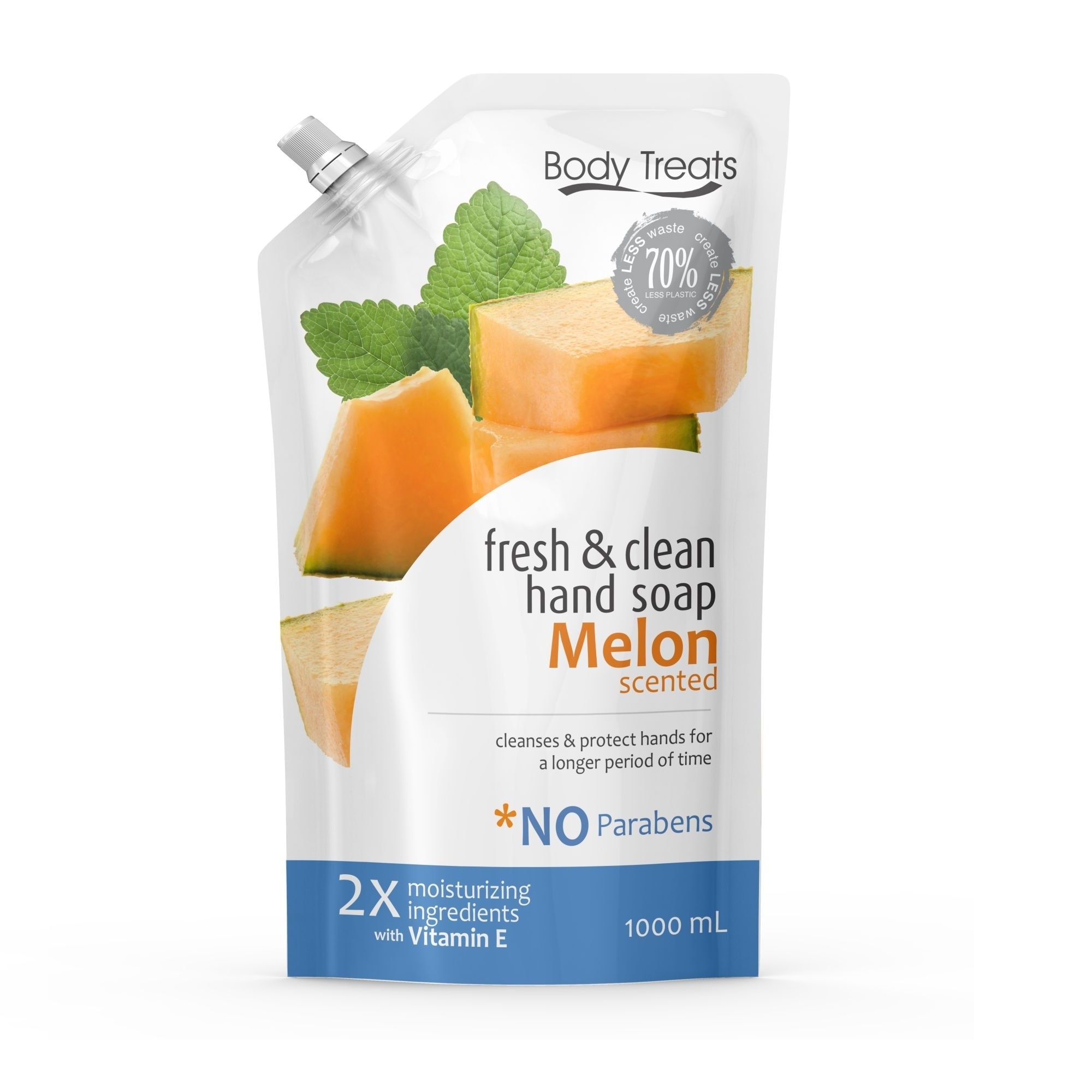 Fresh & Clean Hand Soap Melon Scented Refill 1000ml