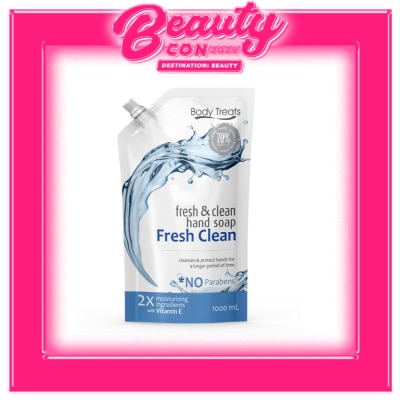 BODY TREATS Fresh & Clean Hand Soap Fresh Clean Scented Refill 1000ml