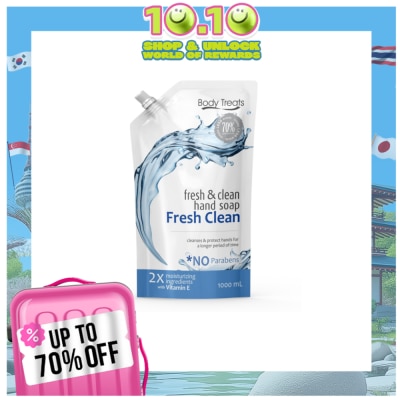 BODY TREATS Fresh & Clean Hand Soap Fresh Clean Scented Refill 1000ml