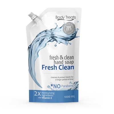 BODY TREATS Fresh & Clean Hand Soap Fresh Clean Scented Refill 1000ml