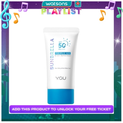 YOU Y.O.U SUNBRELLA TRIPLE UV ELIXIR SUNSCREEN SPF50+ PA++++ - 30ML
