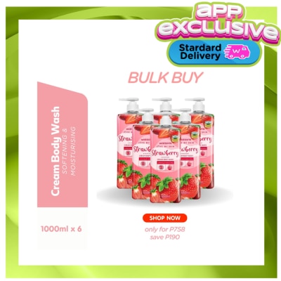 WATSONS WATSONS love my skin Strawberry scented cream body wash 6s 1L