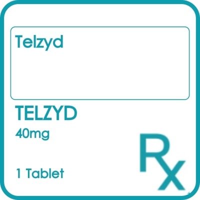 TELZYD TELZYD 40mg Sold Per Piece [PRESCRIPTION REQUIRED]