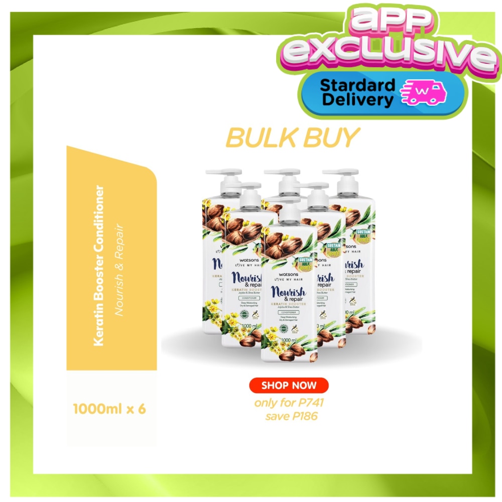 WATSONS love my hair Nourish & repair keratin Booster jojoba & shea butter 6s 1L