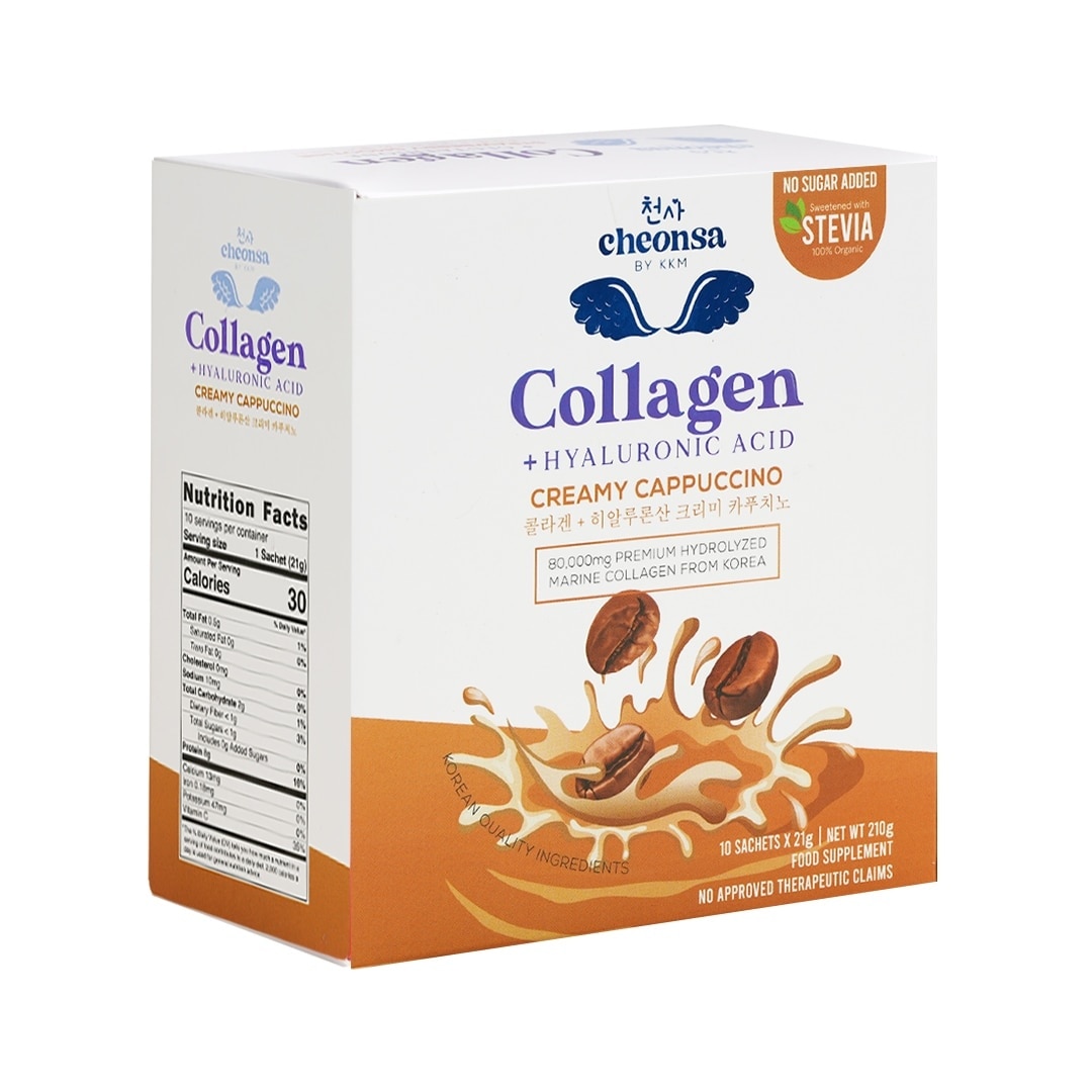 Collagen + Hyaluronic Acid Creamy Cappuccino 21g x 10s