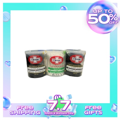 CLEENE Premium Buds Spiral 200s x 3 packs