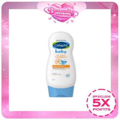 CETAPHIL - Baby Wash and Shampoo with Organic Calendula 230 ml
