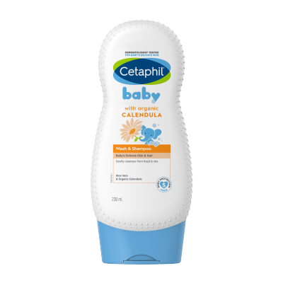 CETAPHIL Baby Wash and Shampoo with Organic Calendula 230 ml