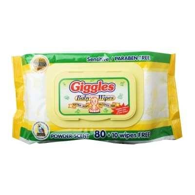 GIGGLES Baby Wipes Powder Scent 80s