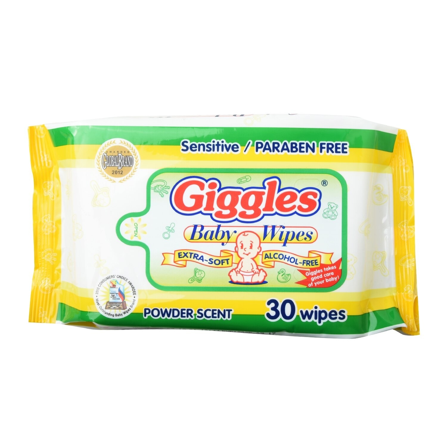 Baby Wipes Powder Scent 30s