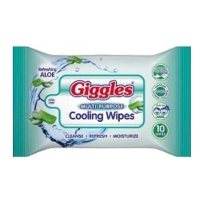 GIGGLES GIGGLES Multi-purpose Cooling Wipes Refreshing Aloe 30W