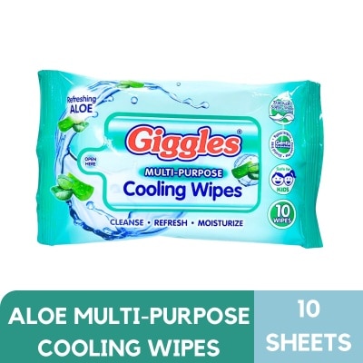 GIGGLES GIGGLES Multi-purpose Cooling Wipes Refreshing Aloe 10W