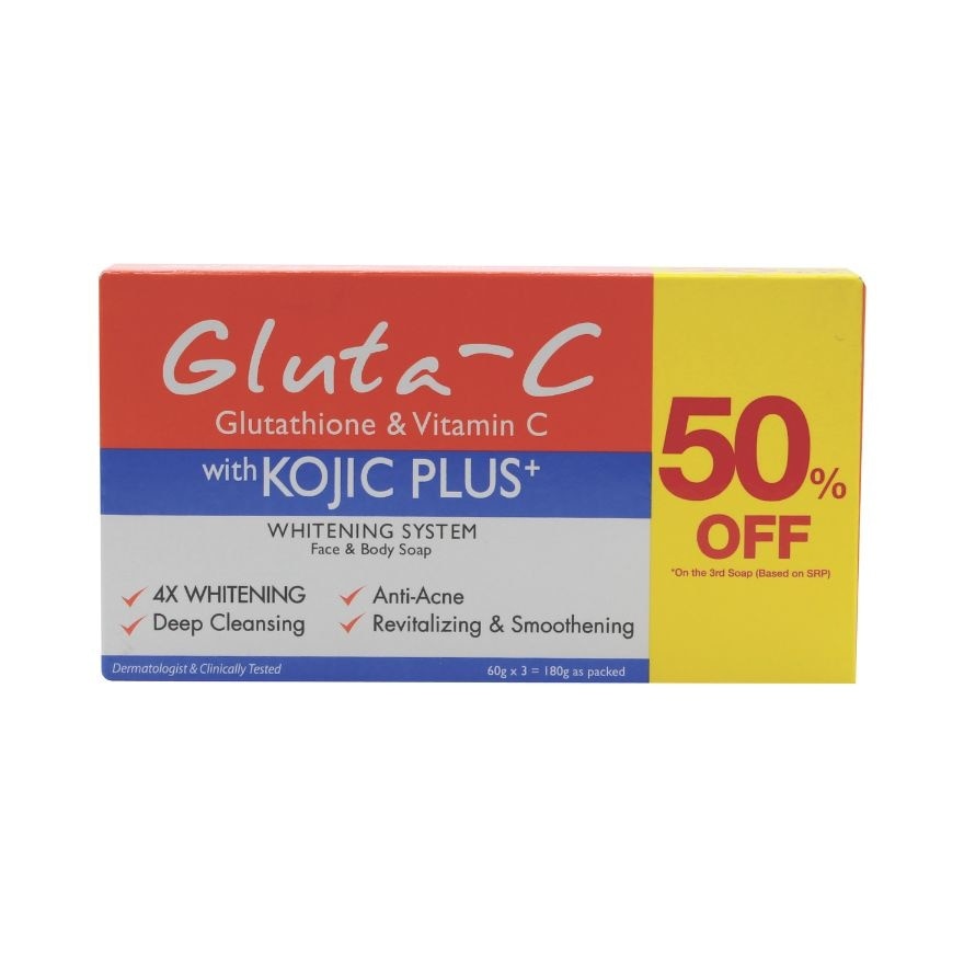 GLUTA C Kojic Soap 60g Bundle Saver