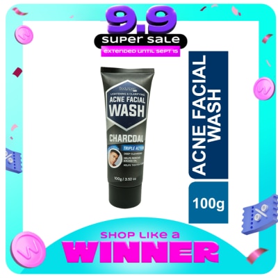BODYXPERT - for Men Acne Facial Wash Charcoal 100g image