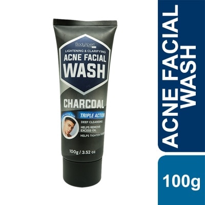 BODYXPERT for Men Acne Facial Wash Charcoal 100g