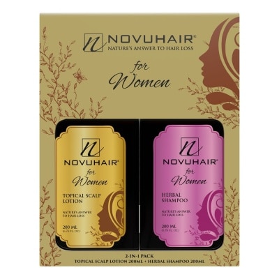 NOVUHAIR For Women 2-in-1 Topical Scalp Lotion and Herbal Shampoo 200ml