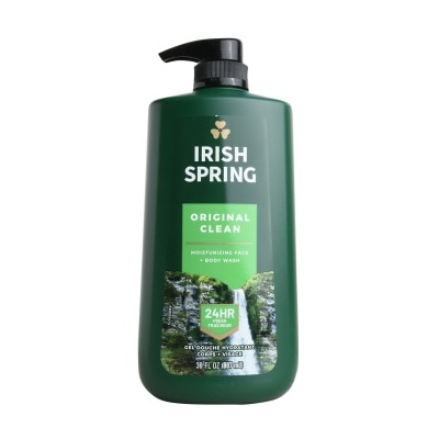 IRISH SPRING Original Clean Moisturizing Face + Bodywash 30oz