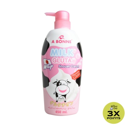 A BONNE Milk Gluta Whip Shower Cream Pump 450ml