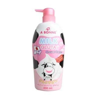 A BONNE Milk Gluta Whip Shower Cream Pump 450ml