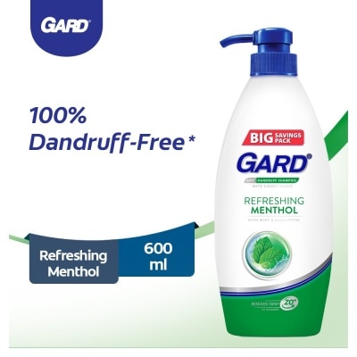 GARD Anti-Dandruff Refreshing Menthol Shampoo 600ml