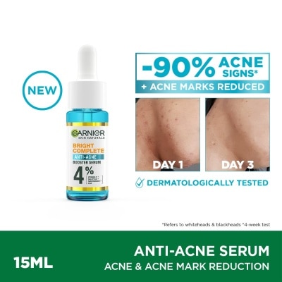 GARNIER Bright Complete Anti Acne Serum (15ml) with Niacinamide