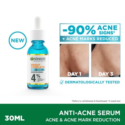GARNIER - Bright Complete Anti Acne Serum (30ml) with Niacinamide