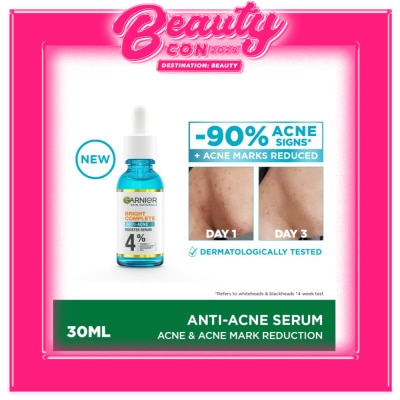 GARNIER Bright Complete Anti Acne Serum (30ml) with Niacinamide