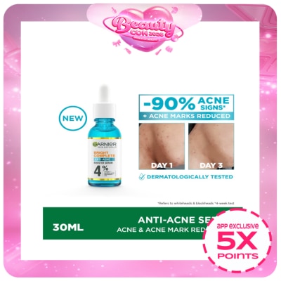 GARNIER - Bright Complete Anti Acne Serum (30ml) with Niacinamide