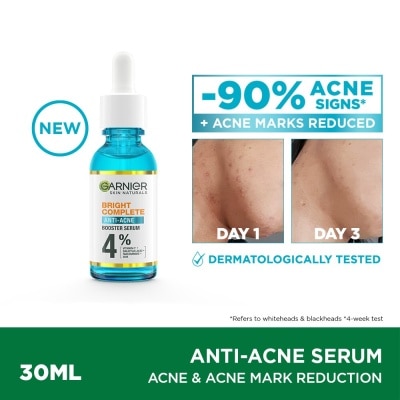 GARNIER Bright Complete Anti Acne Serum (30ml) with Niacinamide