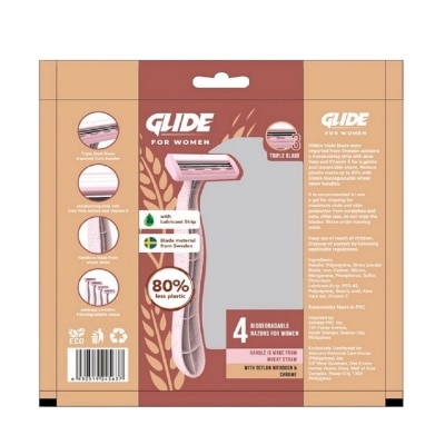 GLIDE Woman Triple Blade Razor 4s