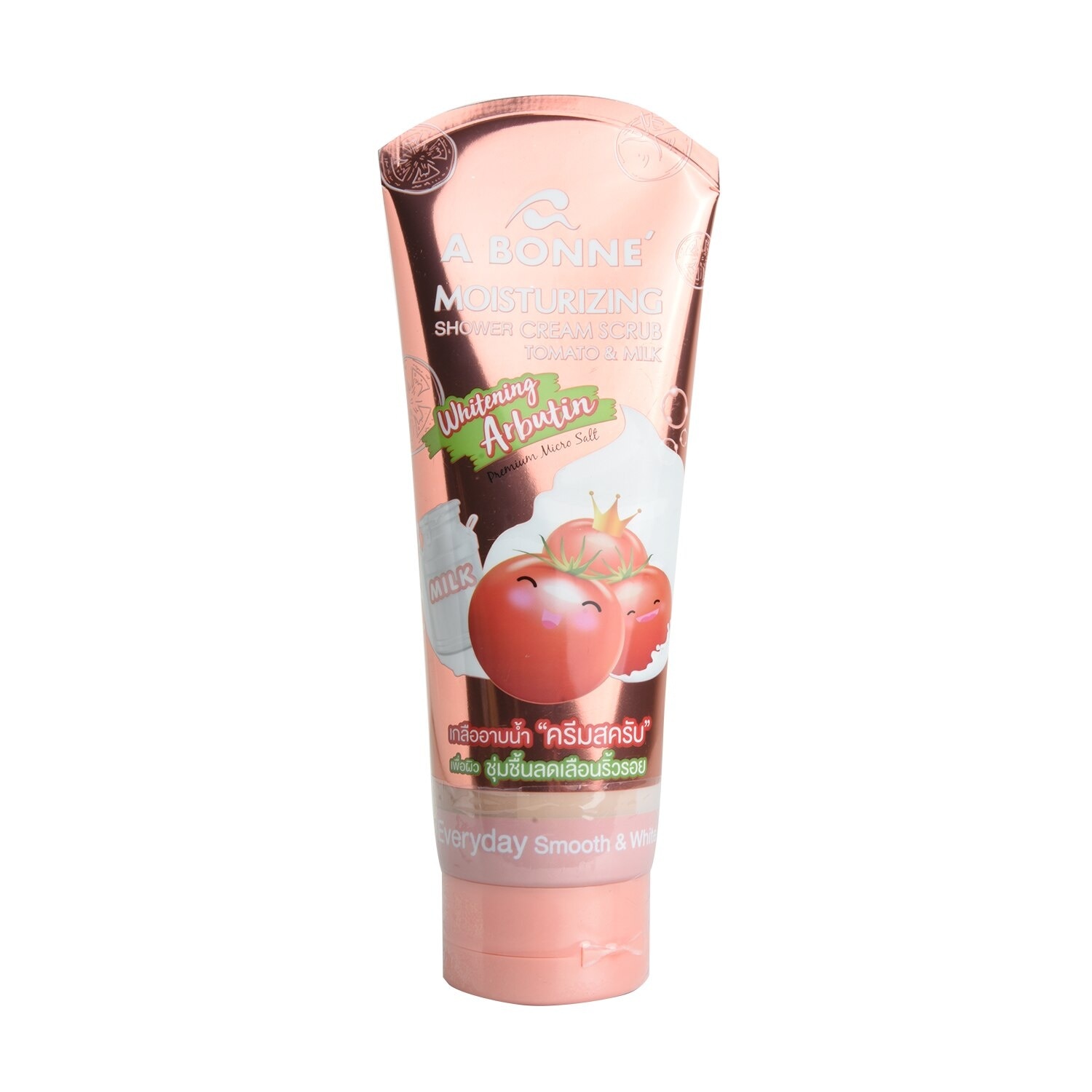 Moisturizing Shower Cream Scrub Tomato and Milk 350g