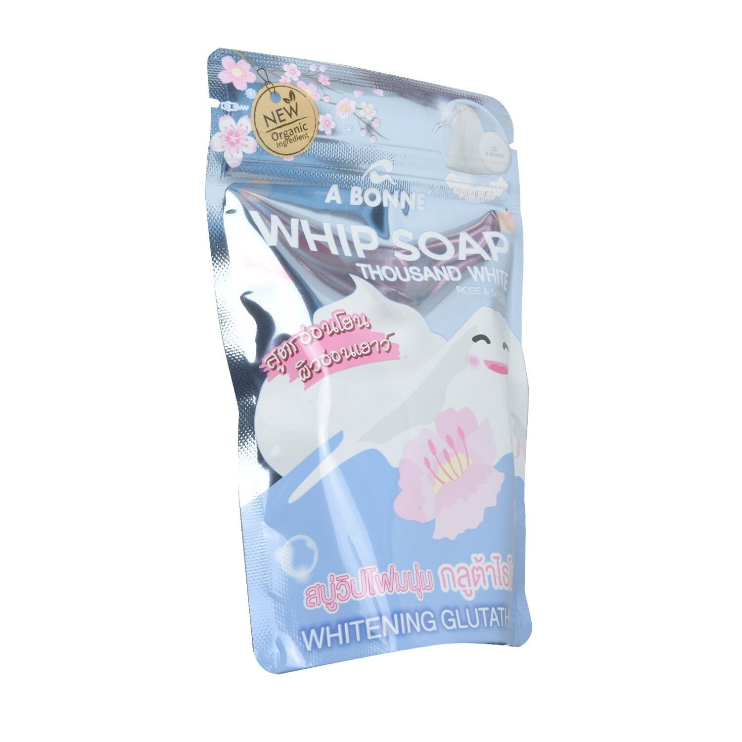 Whip Soap Thousand White Rose and Sakura 100g