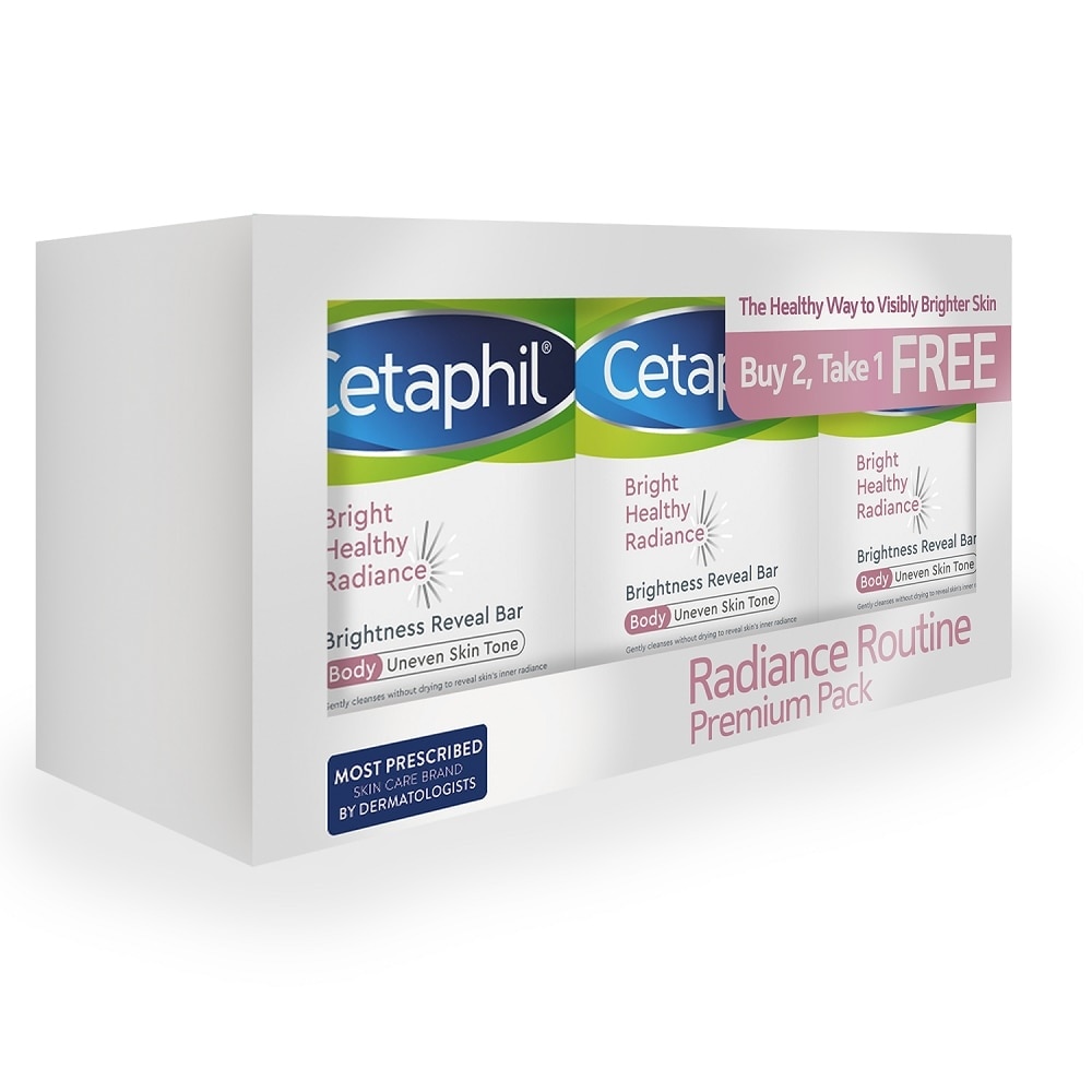 CETAPHIL Radiance Routine Premium Pack Buy 2 Get 1 Promo Pack 100G X 3